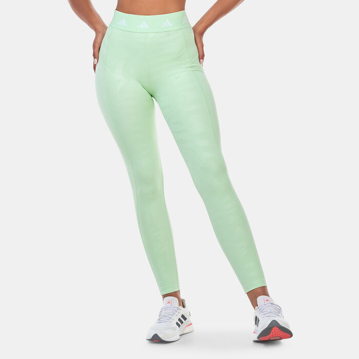 adidas Women's Techfit 7/8 Training Leggings Green adidas Women's Techfit 7/8 Training Leggings Green image number 0