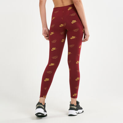 Nike Women's Sportwear Shine Leggings Red