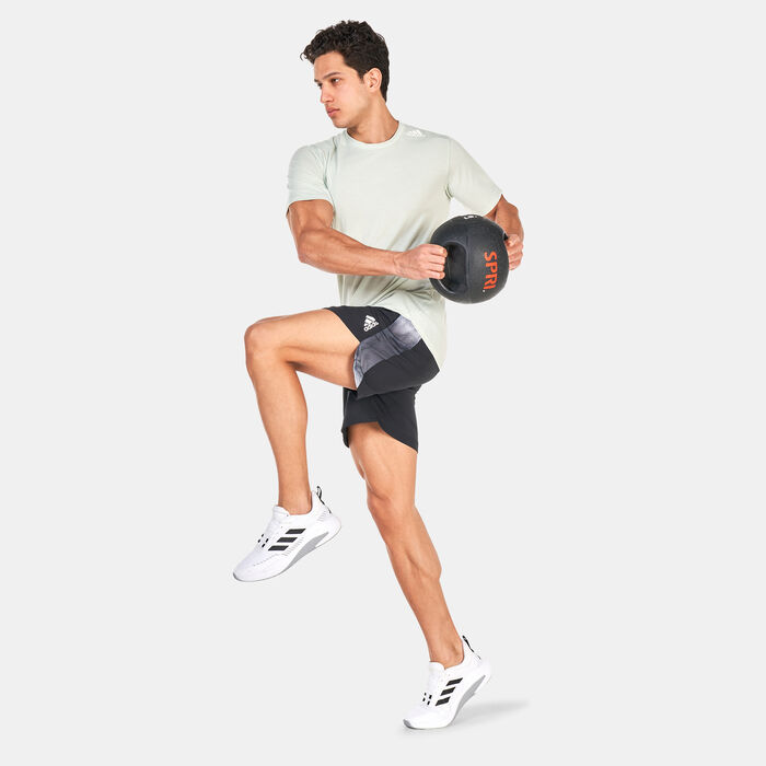 adidas Men's Designed for Movement AEROREADY HIIT Graphic Training Shorts Black adidas Men's Designed for Movement AEROREADY HIIT Graphic Training Shorts Black image number 2