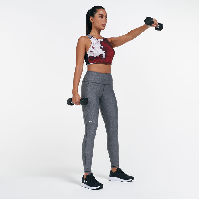 Under Armour Women's HeatGear® No-Slip Training Leggings Grey Under Armour Women's HeatGear® No-Slip Training Leggings Grey image number 2