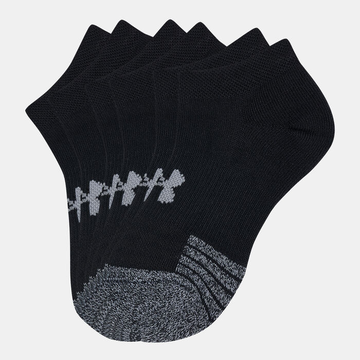 Under Armour HeatGear® No-Show Socks (3 Pack) Black Under Armour HeatGear® No-Show Socks (3 Pack) Black image number 0