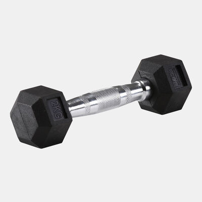 Body Sculpture Hex Rubber Dumbbell - 2kg Multi Body Sculpture Hex Rubber Dumbbell - 2kg Multi