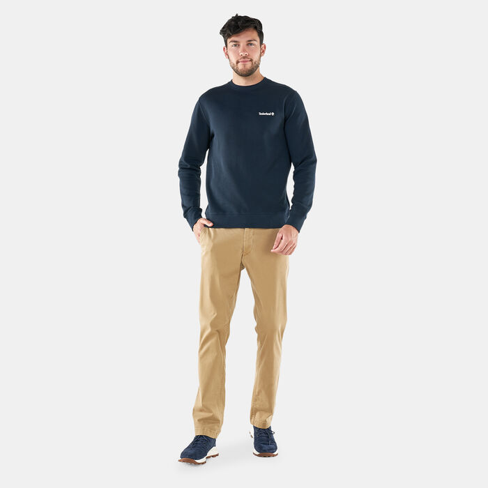 Timberland Men's Chest Logo Sweatshirt Blue image number 2