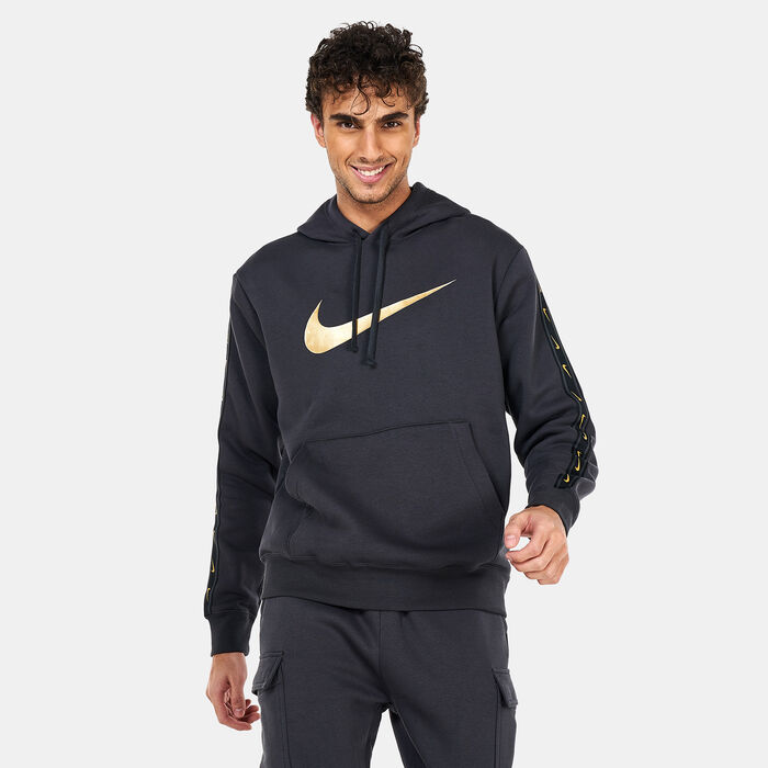 Nike Men's Sportswear Repeat Pullover Fleece Hoodie Grey Nike Men's Sportswear Repeat Pullover Fleece Hoodie Grey image number 0