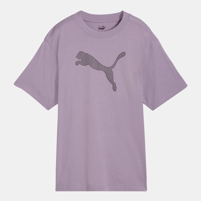 PUMA Women's HER Graphic T-Shirt Purple PUMA Women's HER Graphic T-Shirt Purple image number 0