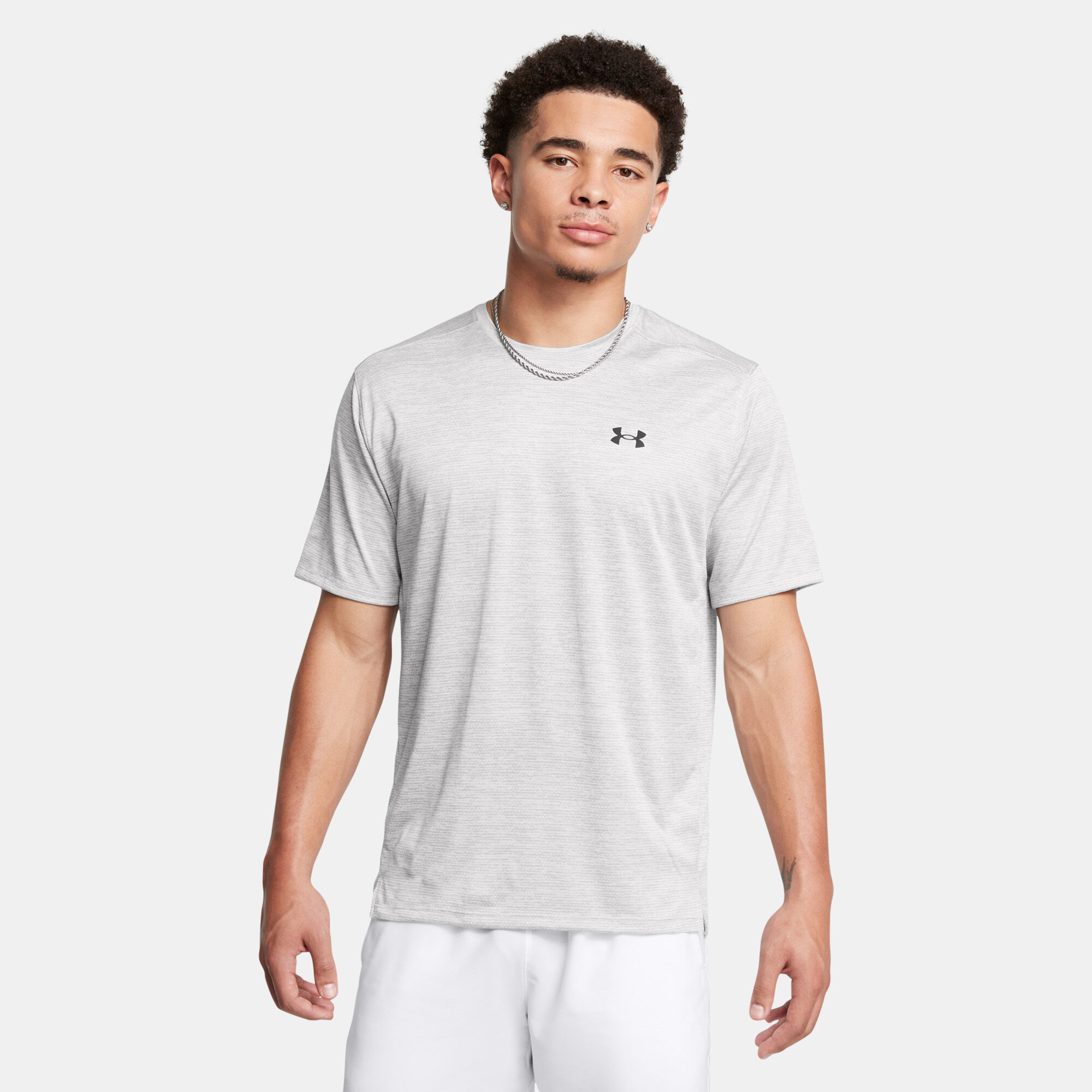 Men s UA Tech Vent Training T Shirt Grey Under Armour in Qatar SSS