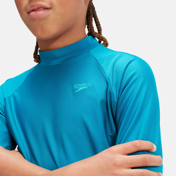 Speedo Kids' Printed Rashguard Green image number 2