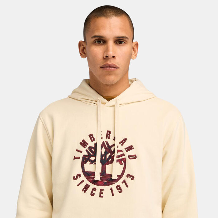 Timberland Men's Holiday Graphic Hoodie Beige Timberland Men's Holiday Graphic Hoodie Beige image number 3