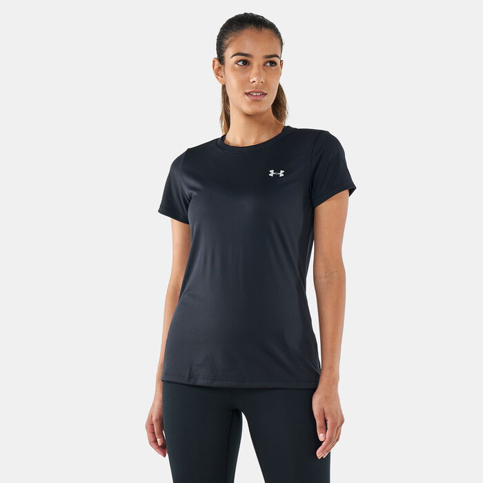 Under Armour Women's Tech SSC T-Shirt Black Under Armour Women's Tech SSC T-Shirt Black image number 0