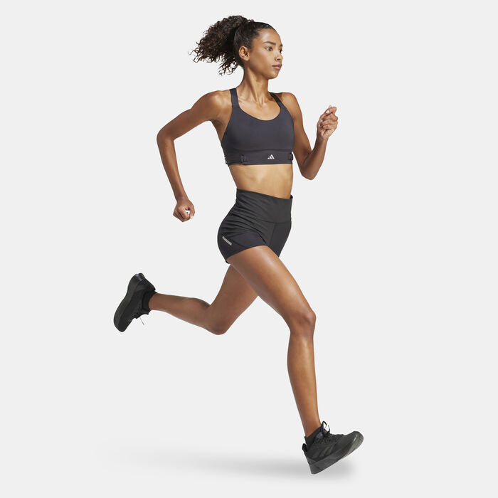 adidas Women's FastImpact Luxe Run High-Support Running Sports Bra Black adidas Women's FastImpact Luxe Run High-Support Running Sports Bra Black image number 2