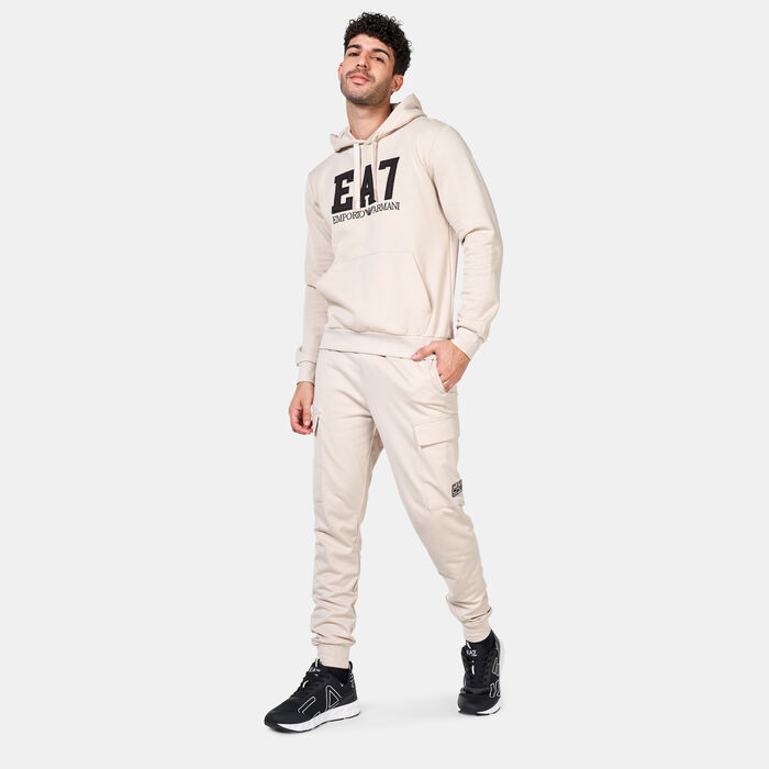 EA7 Emporio Armani Men's University Pack Hoodie Beige EA7 Emporio Armani Men's University Pack Hoodie Beige image number 2