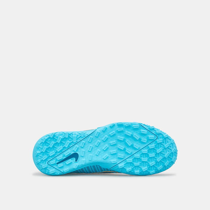 Nike Kids' Mercurial Vapor 14 Academy Turf Ground Football Shoe Blue image number 3