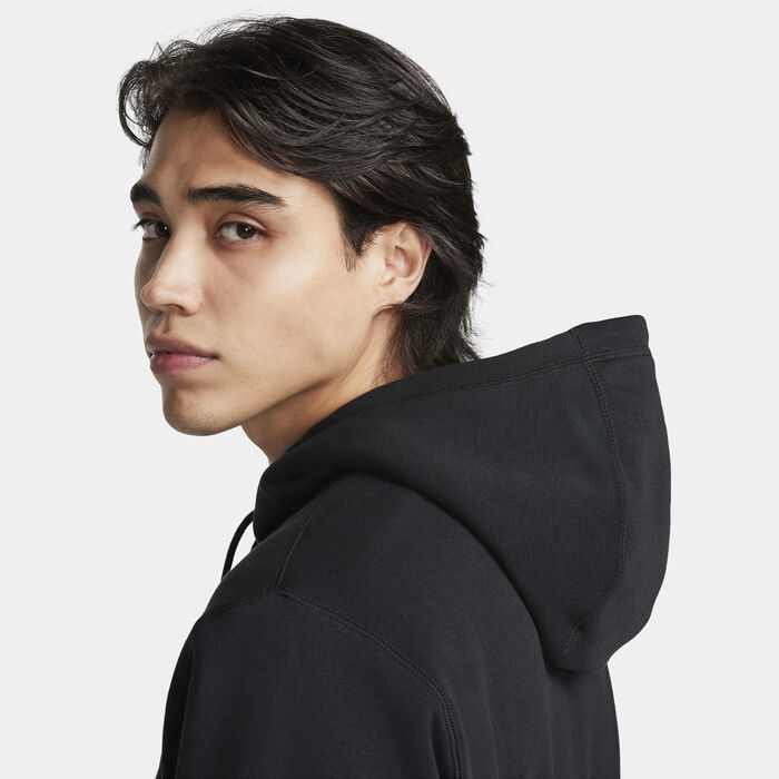 Nike Men's Club Fleece Pullover Hoodie Black Nike Men's Club Fleece Pullover Hoodie Black image number 4