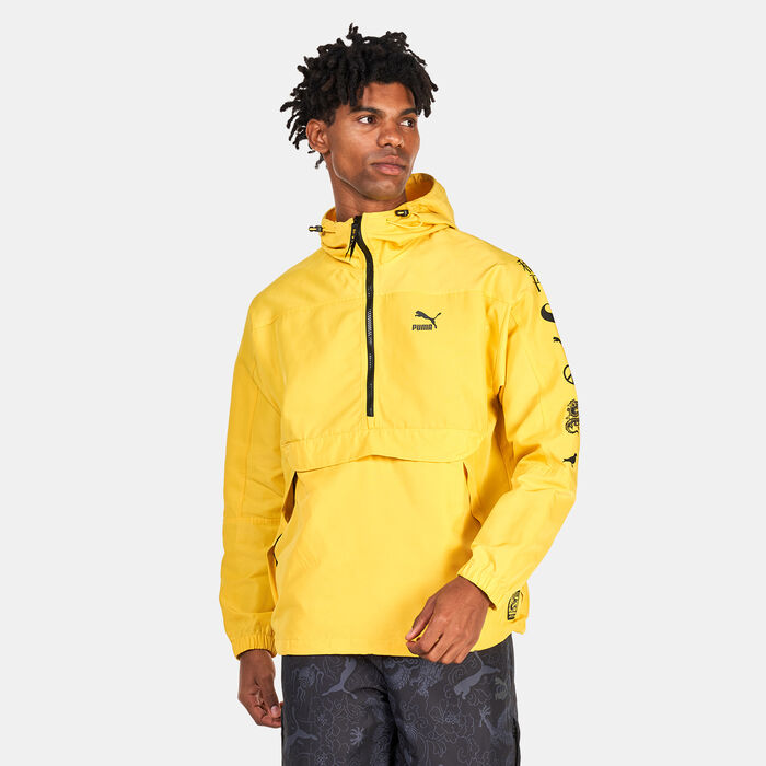PUMA Men's x STAPLE Anorak Jacket yellow PUMA Men's x STAPLE Anorak Jacket yellow image number 0