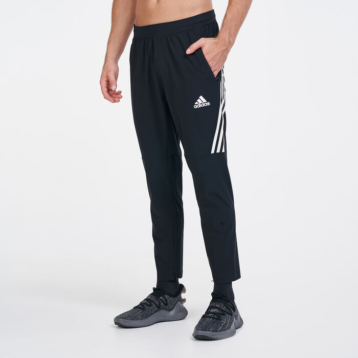 adidas Men's AEROREADY 3-Stripes Pants Black adidas Men's AEROREADY 3-Stripes Pants Black image number 0