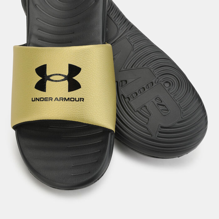 Under Armour Women's Ansa Fixed Slides Gold image number 2