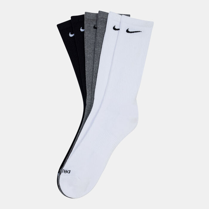 Nike Men's Everyday Plus Cushioned Training Crew Socks (6 Pairs) White Nike Men's Everyday Plus Cushioned Training Crew Socks (6 Pairs) White image number 0