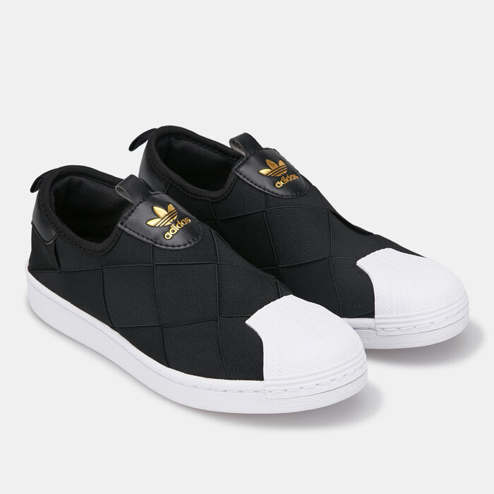 adidas Originals Women's Superstar Slip-On Shoe Black image number 2
