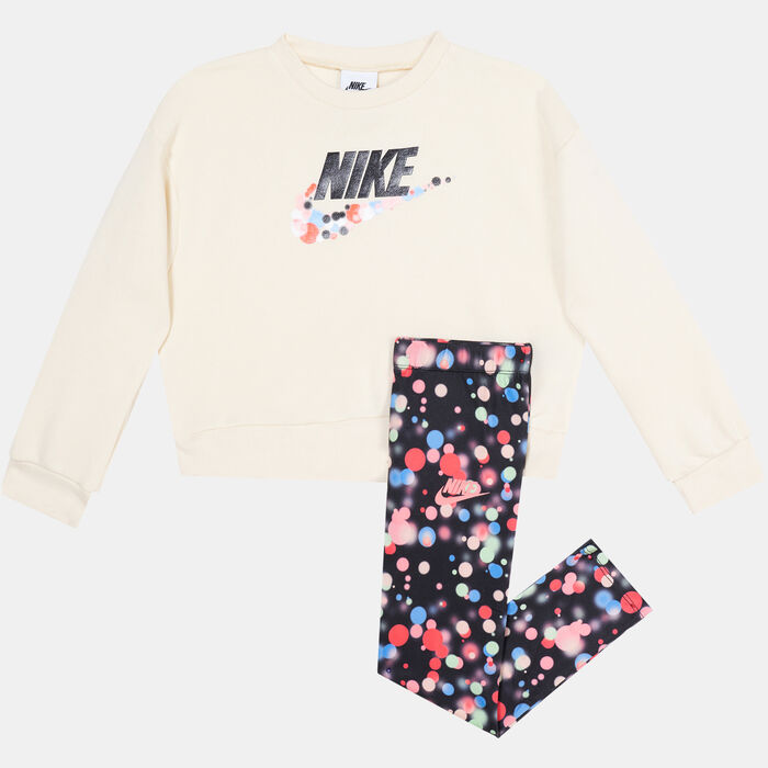 Nike Kids' Crew and Leggings Set Black Nike Kids' Crew and Leggings Set Black image number 0