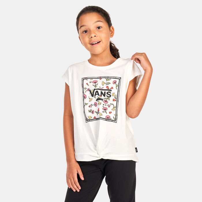 Vans Kids' Poppy Box Knot T-Shirt (Older Kids) Beige Vans Kids' Poppy Box Knot T-Shirt (Older Kids) Beige image number 0