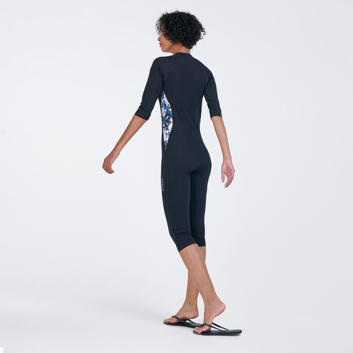 COEGA Women's 3/4 SlimKini One-Piece Swimsuit Black COEGA Women's 3/4 SlimKini One-Piece Swimsuit Black image number 1