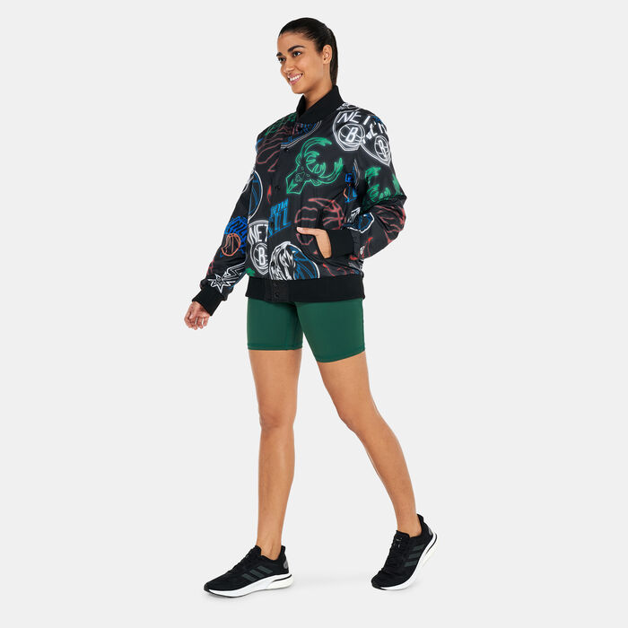 New Era NBA Printed Bomber Jacket Black New Era NBA Printed Bomber Jacket Black image number 3