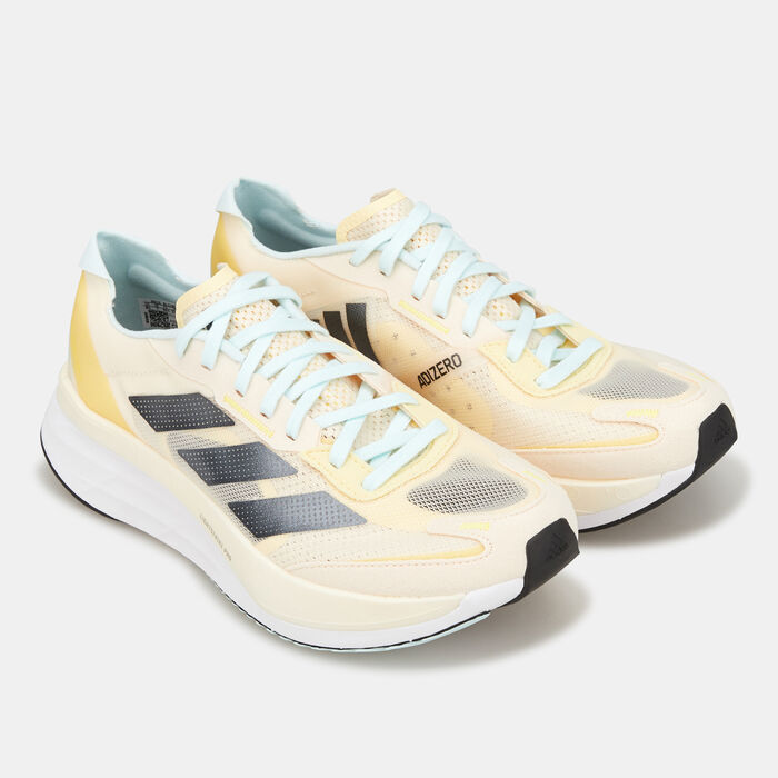 adidas Women's Adizero Boston 11 Shoe Beige adidas Women's Adizero Boston 11 Shoe Beige image number 1