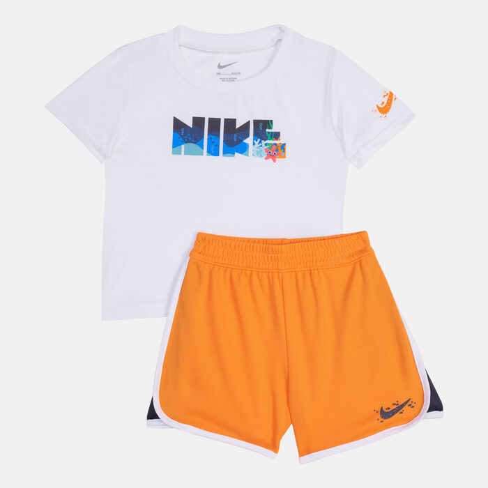 Nike Kids' Sportswear Coral Reef Mesh Set Orange image number 0
