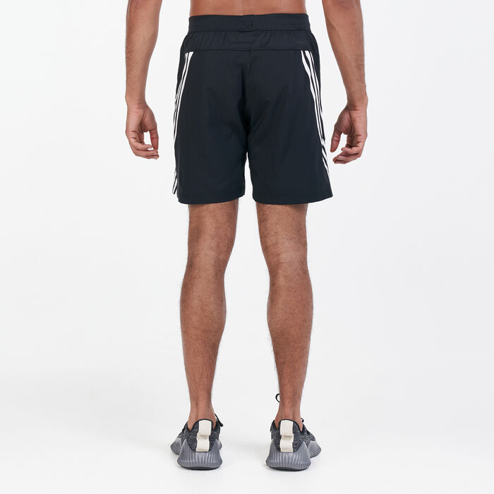 adidas Men's AEROREADY 3-Stripes 8-Inch Shorts Black adidas Men's AEROREADY 3-Stripes 8-Inch Shorts Black image number 1