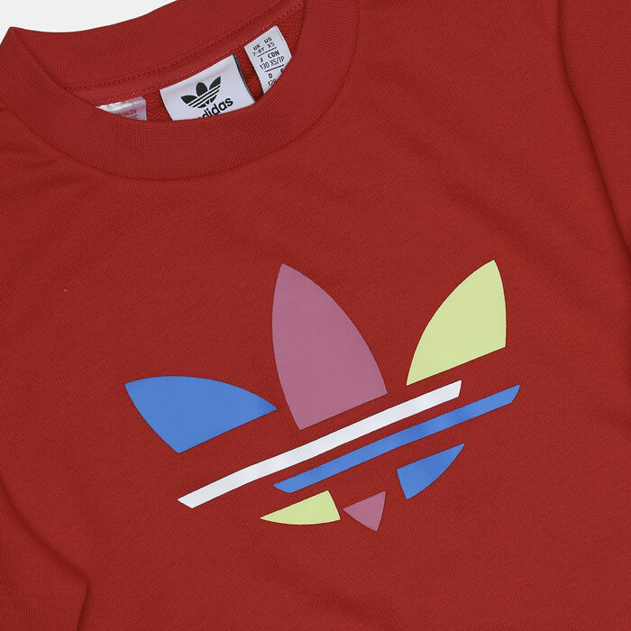 adidas Originals Kids' Sweatshirt and Pants Set Red adidas Originals Kids' Sweatshirt and Pants Set Red image number 1