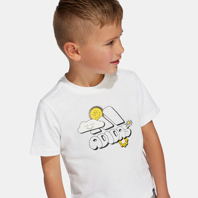 adidas Kids' Doodle Graphic T-Shirt (Older Kids) White