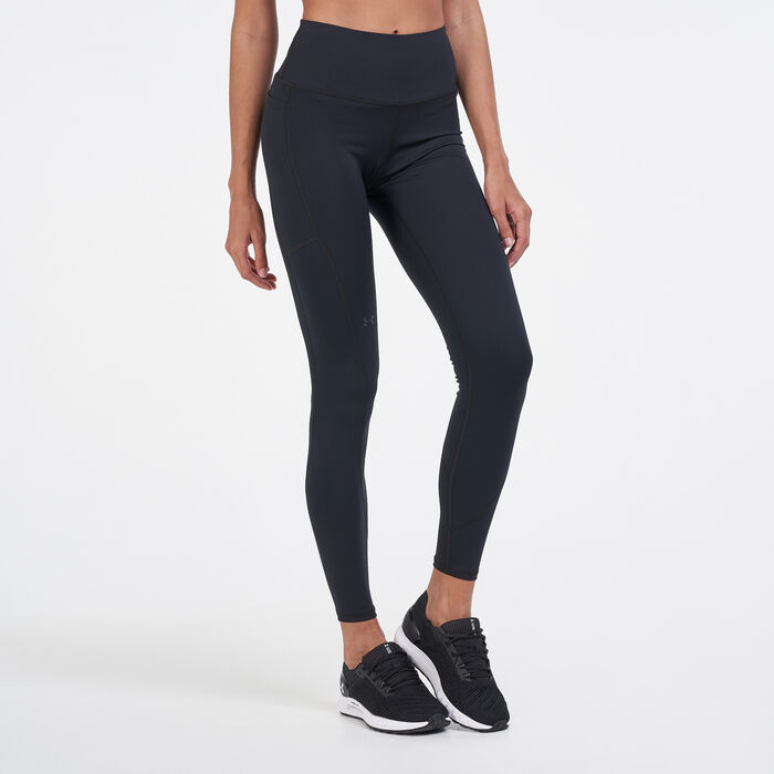 Under Armour Women's RUSH™ No-Slip Waistband Full-Length Leggings Black image number 0