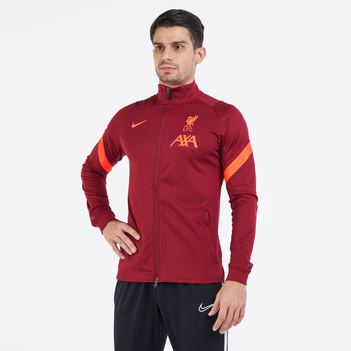 Nike Men's Liverpool F.C. Strike Football Track Jacket Red image number 0