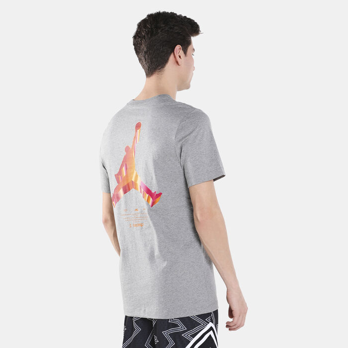 Jordan Men's Jumpman 3D T-Shirt Grey Jordan Men's Jumpman 3D T-Shirt Grey image number 1