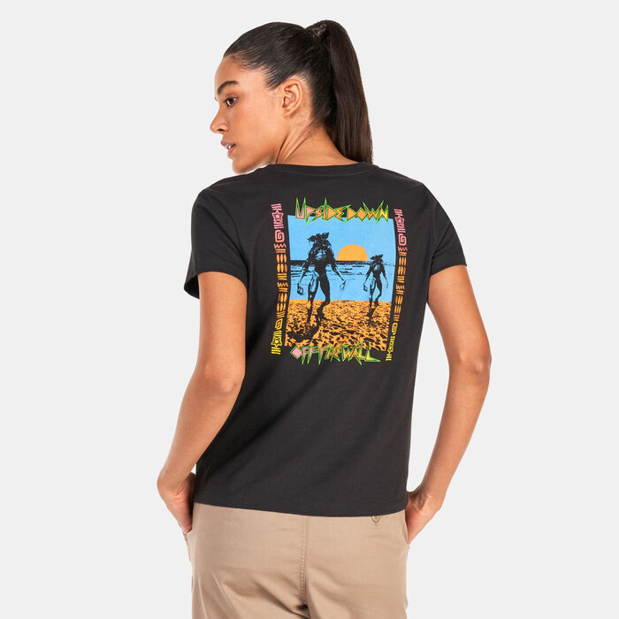 Vans Men's x Stranger Things Surf's Upside Down T-Shirt Black Vans Men's x Stranger Things Surf's Upside Down T-Shirt Black image number 1