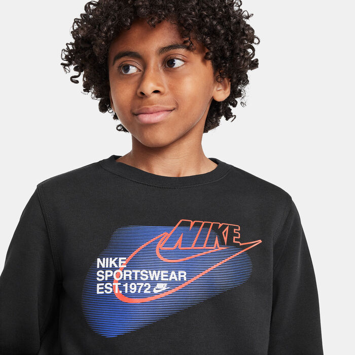 Nike Kids' Sportswear Standard Issue Sweatshirt Black image number 3