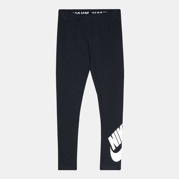 Nike Kids' Sportswear Leg A See Logo Leggings (Younger Kids) Black image number 0
