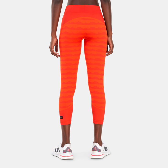 adidas Women's Marikkemo Aeroknit 7/8 Leggings Orange adidas Women's Marikkemo Aeroknit 7/8 Leggings Orange image number 1