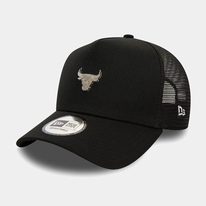 New Era Men's NBA Chicago Bulls Metallic Trucker Cap Black New Era Men's NBA Chicago Bulls Metallic Trucker Cap Black image number 2