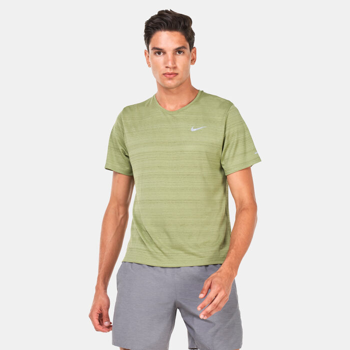 Nike Men's Dri-FIT Miler T-Shirt Green Nike Men's Dri-FIT Miler T-Shirt Green image number 0