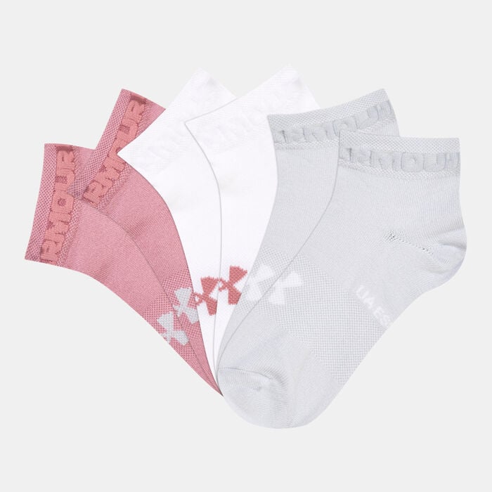 Under Armour Essential Low Cut Socks (3-Pack) Pink Under Armour Essential Low Cut Socks (3-Pack) Pink image number 0