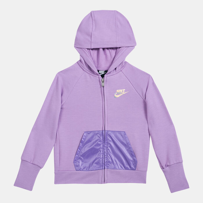 Nike Kids' Sportswear Full-Zip Hoodie Purple Nike Kids' Sportswear Full-Zip Hoodie Purple image number 0