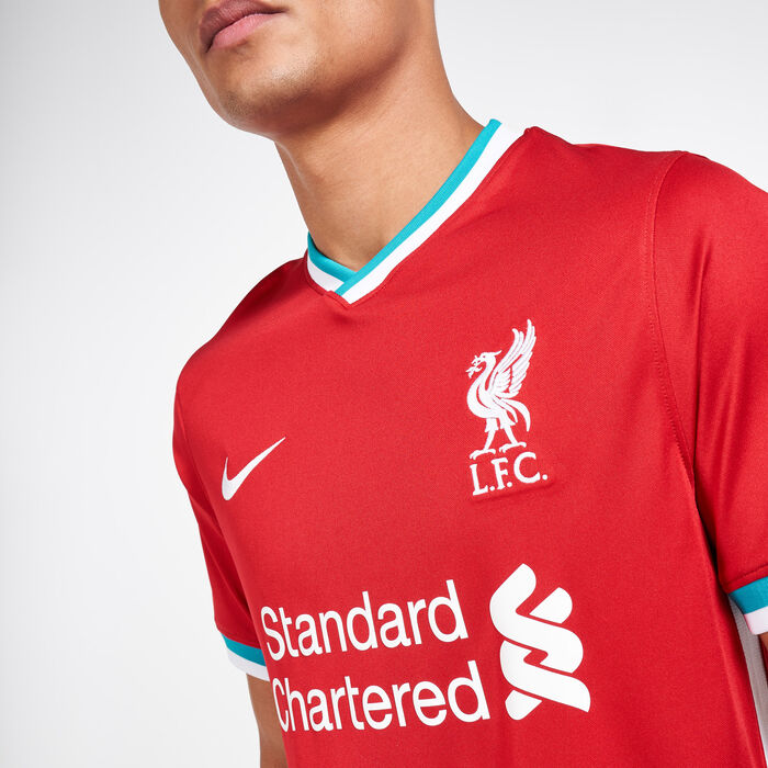 Nike Men's Liverpool F.C. Stadium Home Jersey - 2020/21 Red Nike Men's Liverpool F.C. Stadium Home Jersey - 2020/21 Red image number 3