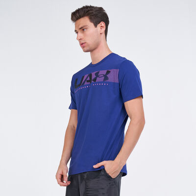 Under Armour Men's Performance Apparel T-Shirt Blue