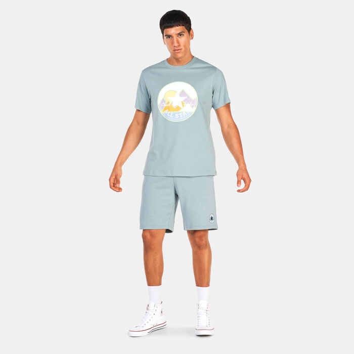 Converse Men's Coastal Remix Chuck Patch T-Shirt Grey image number 2