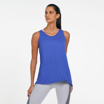 Nike Women's Dri-FIT Tank Top Blue Nike Women's Dri-FIT Tank Top Blue