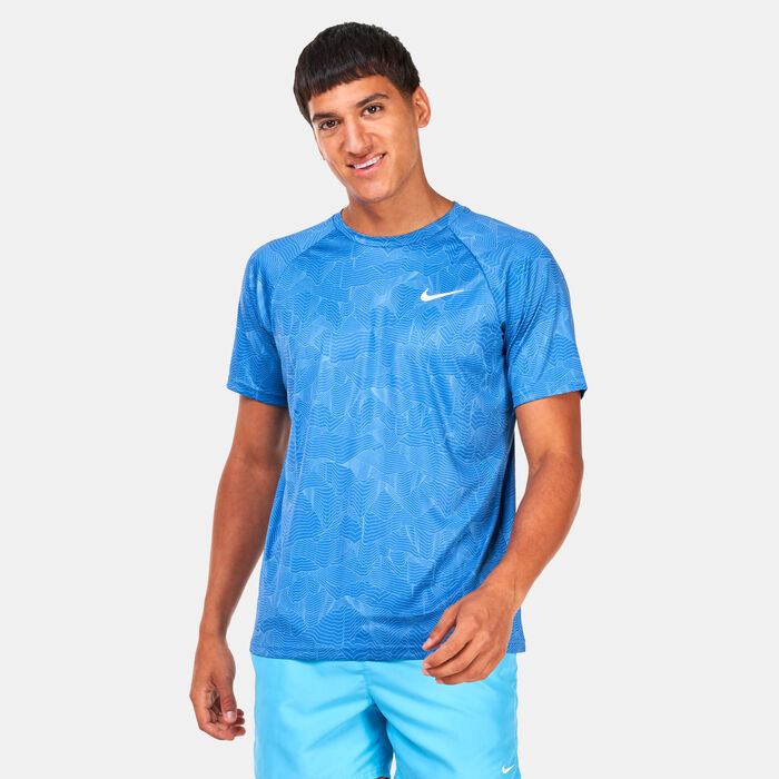 Nike Swim Men's Rashguard Blue Nike Swim Men's Rashguard Blue image number 0