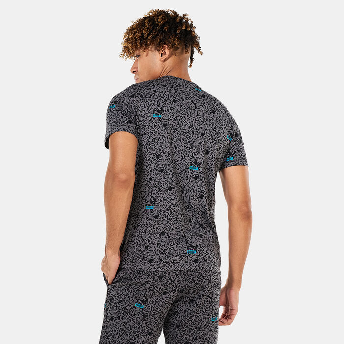 PUMA Men's Brand Love Printed T-Shirt Grey PUMA Men's Brand Love Printed T-Shirt Grey image number 1