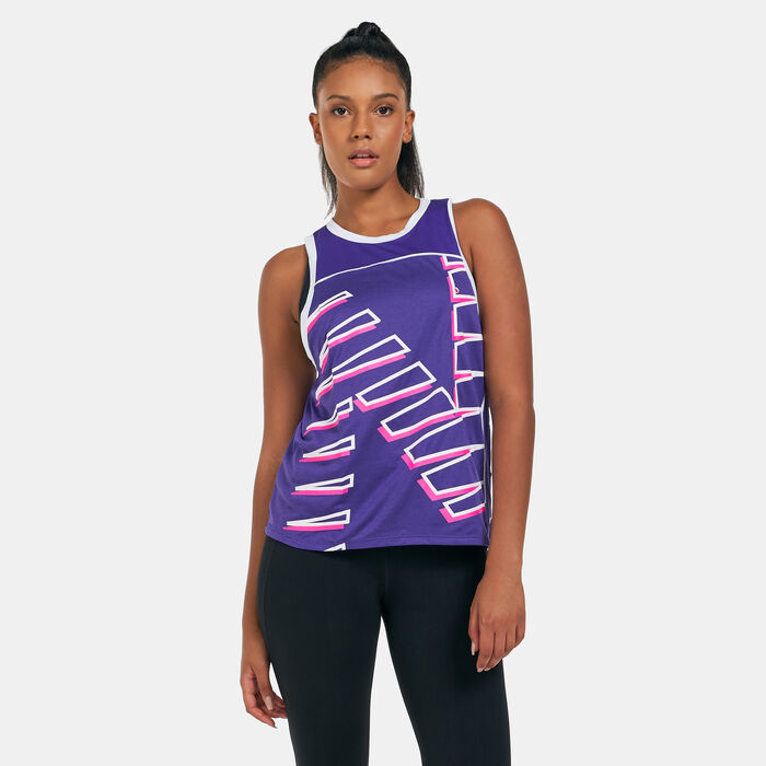 New Balance Women's Printed Fast Flight Tank Top Purple New Balance Women's Printed Fast Flight Tank Top Purple image number 0