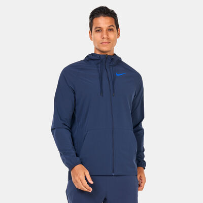 Nike Men's Pro Dri-FIT Flex Vent Max Full-Zip Hooded Training Jacket Blue Nike Men's Pro Dri-FIT Flex Vent Max Full-Zip Hooded Training Jacket Blue